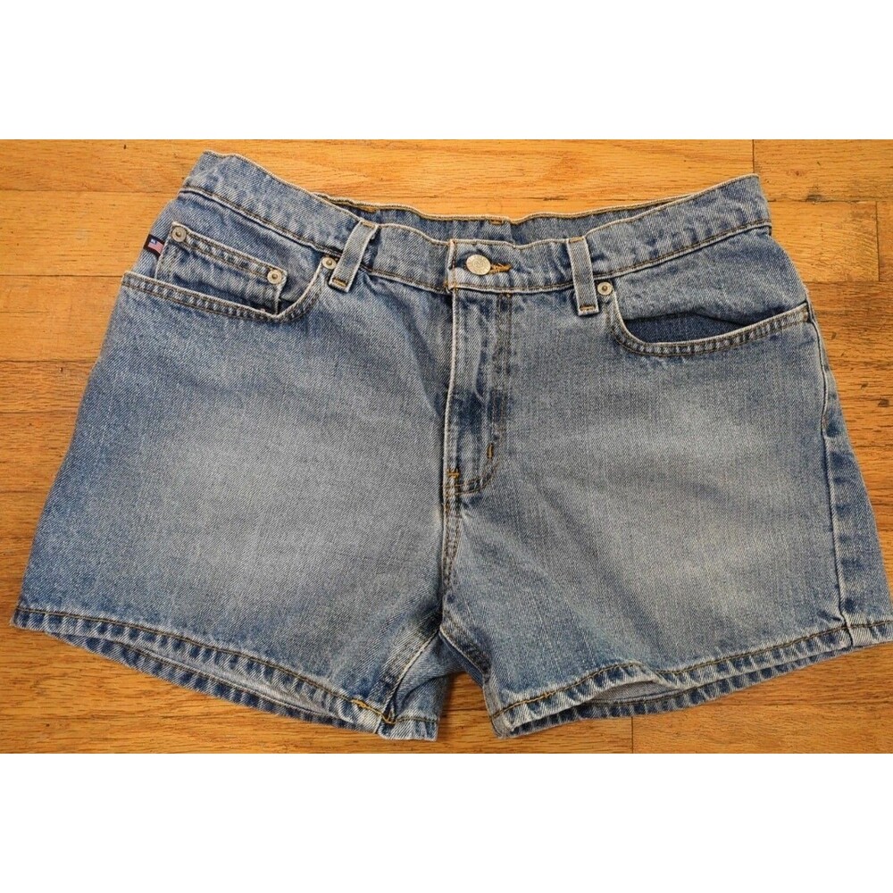 Classic Blue Denim Jean Shorts - Women